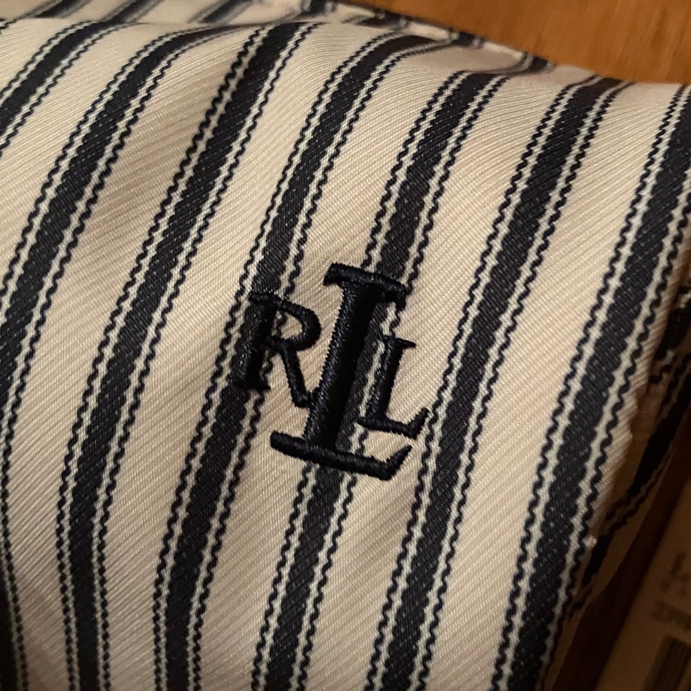 Ralph Lauren Navy and White Striped Accessory - Picture 3 of 5